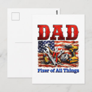 Lustiger Papa-Reparierer aller Dinge Postkarte