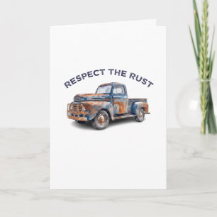 Lustiger Papa Respektiere den Rost Pickup Truck Wi Karte