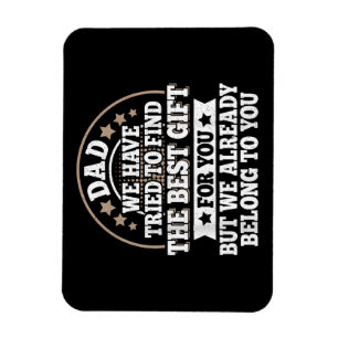 Lustiger Papa-Spruch Grafik Vintage Papa Vater Magnet
