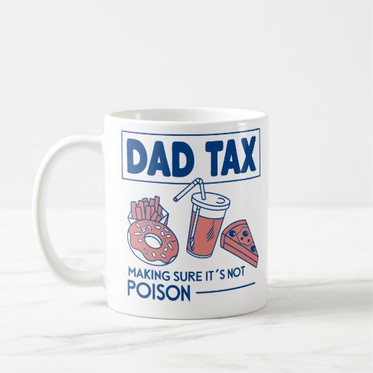 Lustiger Papa-Steuer-Becher – Vatertag Kaffeetasse (Links)