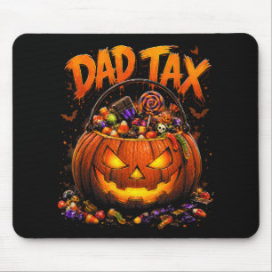 Lustiger Papa-Steuer Halloween-Kürbis Mousepad