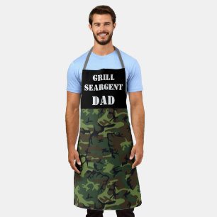 Lustiger Papa Tarnung Grill Sergeant Schürze