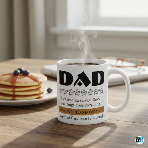 Lustiger Papa-Test 10/10 Würde ich empfehlen Perso Kaffeetasse