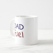 Lustiger Papa-Treibstoff  Kaffeetasse (Vorderseite Links)
