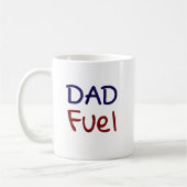Lustiger Papa-Treibstoff  Kaffeetasse (Links)