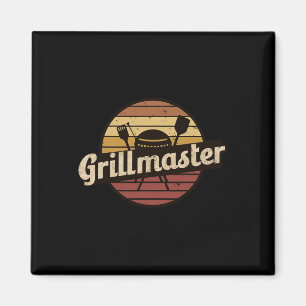 Lustiger Papa Vintage-Design Grillmaster Vatertag Magnet
