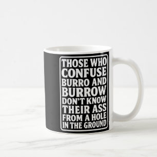 Lustiger Papa-Witz Burro Burrow Wortspiel Aus Eine Kaffeetasse
