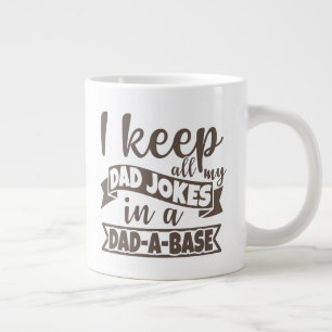 Lustiger Papa-Witz Computer IT-Ingenieur Dada-Date Jumbo-Tasse