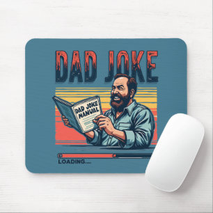 Lustiger Papa-Witz Retro-Humor Vintage-Ästhetik Mousepad