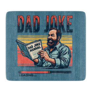Lustiger Papa-Witz Retro-Humor Vintage-Ästhetik Schneidebrett