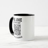 Lustiger Papa-Witz-Scan-Code Augenverdrehen Tasse (Vorderseite Links)