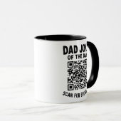 Lustiger Papa-Witz-Scan-Code Augenverdrehen Tasse (VorderseiteRechts)
