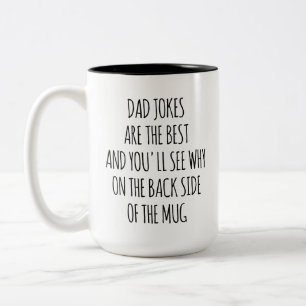 Lustiger Papa-Witze-Kaffeebecher Vatertagsgesche Zweifarbige Tasse