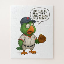 lustiger Papagei Baseball