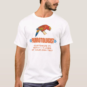 Lustiger Papageienliebhaber Papageienforscher T-Shirt