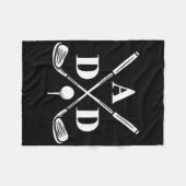 Lustiger Par Tee Dad Golf Passende Golf Zitat Teil Fleecedecke (Vorderseite (Horizontal))