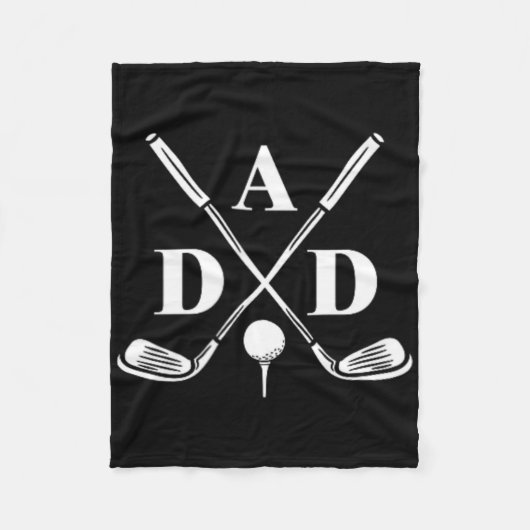 Lustiger Par Tee Dad Golf Passende Golf Zitat Teil Fleecedecke (Vorderseite)