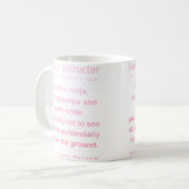 Lustiger Parkour-Lehrer Kaffeetasse (Vorderseite Links)