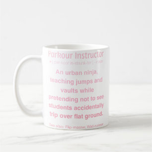 Lustiger Parkour-Lehrer Kaffeetasse