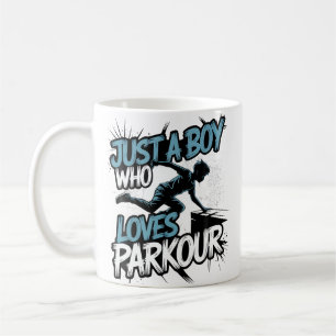 Lustiger Parkour Nur Ein Junge Der Parkour Liebt K Kaffeetasse