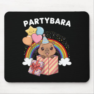 Lustiger Partybara Capybara Alles Gute zum Geburts Mousepad