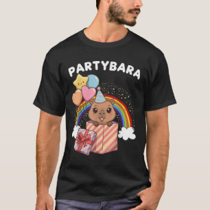 Lustiger Partybara Capybara Alles Gute zum Geburts T-Shirt