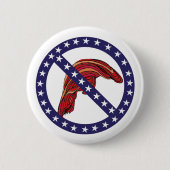 Lustiger "passen Sie das Haar" Anti-Trumpf 2,25" Button (Vorderseite)