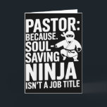 Lustiger Pastor Humor Christlicher Glaube Führungs Karte<br><div class="desc">Lustiger Pastor Humor Christlicher Glaube Führungsrolle Witz</div>