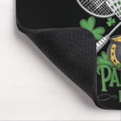 Lustiger Patricks Day Badminton Kostüm vierblättri Mousepad (Ecke)