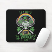 Lustiger Patricks Day Badminton Kostüm vierblättri Mousepad (Mit Mouse)