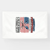 Lustiger patriotischer Hemd Assistent Feuerwerksdi Banner (Horizontal)
