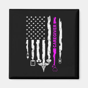 Lustiger patriotischer Pflegehelfer Krankenpfleger Magnet