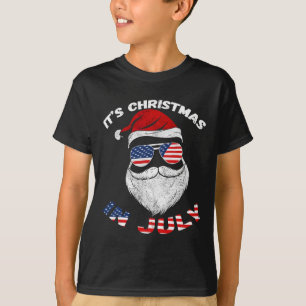 Lustiger patriotischer Weihnachtsmann für Weihnach T-Shirt