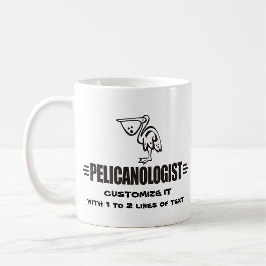 Lustiger Pelikan Kaffeetasse (Links)