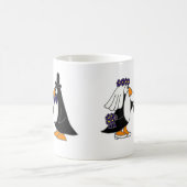 Lustiger Penguin-Braut-und Kaffeetasse (Mittel)