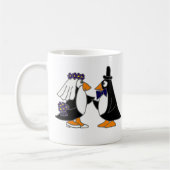 Lustiger Penguin-Braut-und Kaffeetasse (Links)