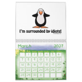Lustiger Penguins-Kalender-Cartoon Kalender (Mär 2027)