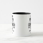 Lustiger Personalisierter Älterer Tasse (Zentrum)
