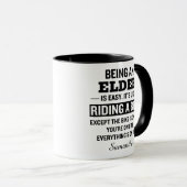 Lustiger Personalisierter Älterer Tasse (VorderseiteRechts)