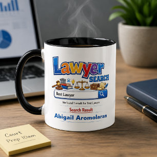 Lustiger personalisierter bester Anwalt  Tasse