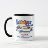 Lustiger personalisierter bester Anwalt Tasse (Links)