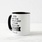 Lustiger personalisierter bester Kaplan Tasse (Vorderseite Links)