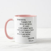 Lustiger Personalisierter Chef Tasse (Links)