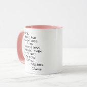 Lustiger Personalisierter Chef Tasse (Vorderseite Links)