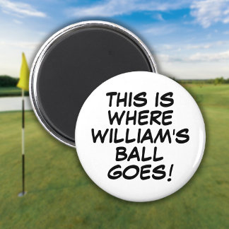 Lustiger personalisierter Comic-Golfballmarker Magnet