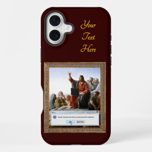 Lustiger personalisierter Cyber-Predigt iPhone 16 Plus Hülle