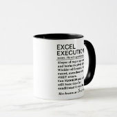 Lustiger personalisierter Excel-Henker Tasse (VorderseiteRechts)