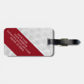 Lustiger personalisierter Golf-Ball-Gepäck-Umbau Gepäckanhänger (Rückseite horizontal)