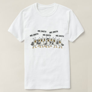 Lustiger personalisierter Lehrername Verrückte Gan T-Shirt
