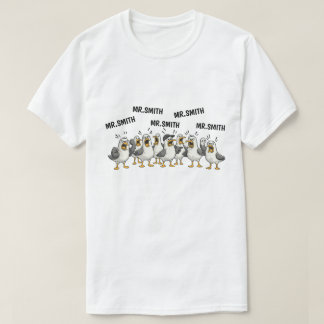 Lustiger personalisierter Lehrername Verrückte Gan T-Shirt